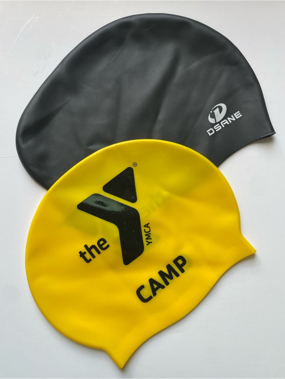 Yellow YMCA The Camp Swim Cap + Black Dsane Cap